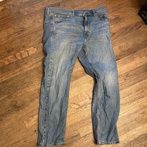 Men’s Levi’s blue washed waist 36 and length 30 jeans. Pre-owned. 502 style.